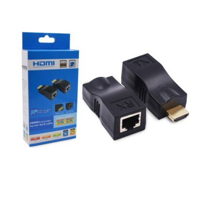 HDMI Extender TX RX Pair HDCP 1080P 4K Over CAT5/6 - 30M for HDTV